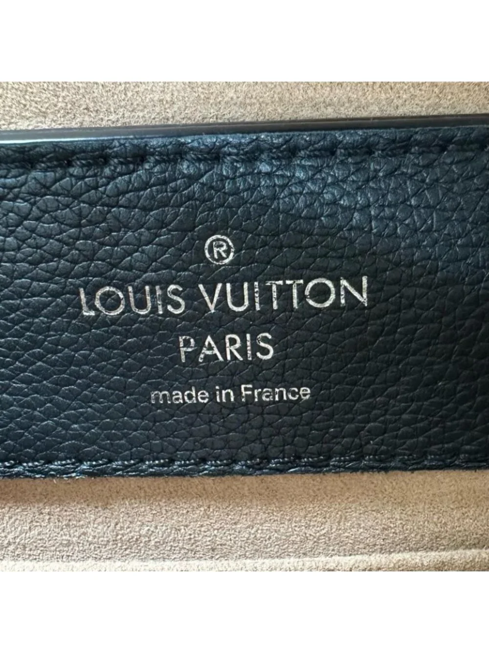 Louis Vuitton Lockme Eva BB Handbag Leather Navy 2-Way